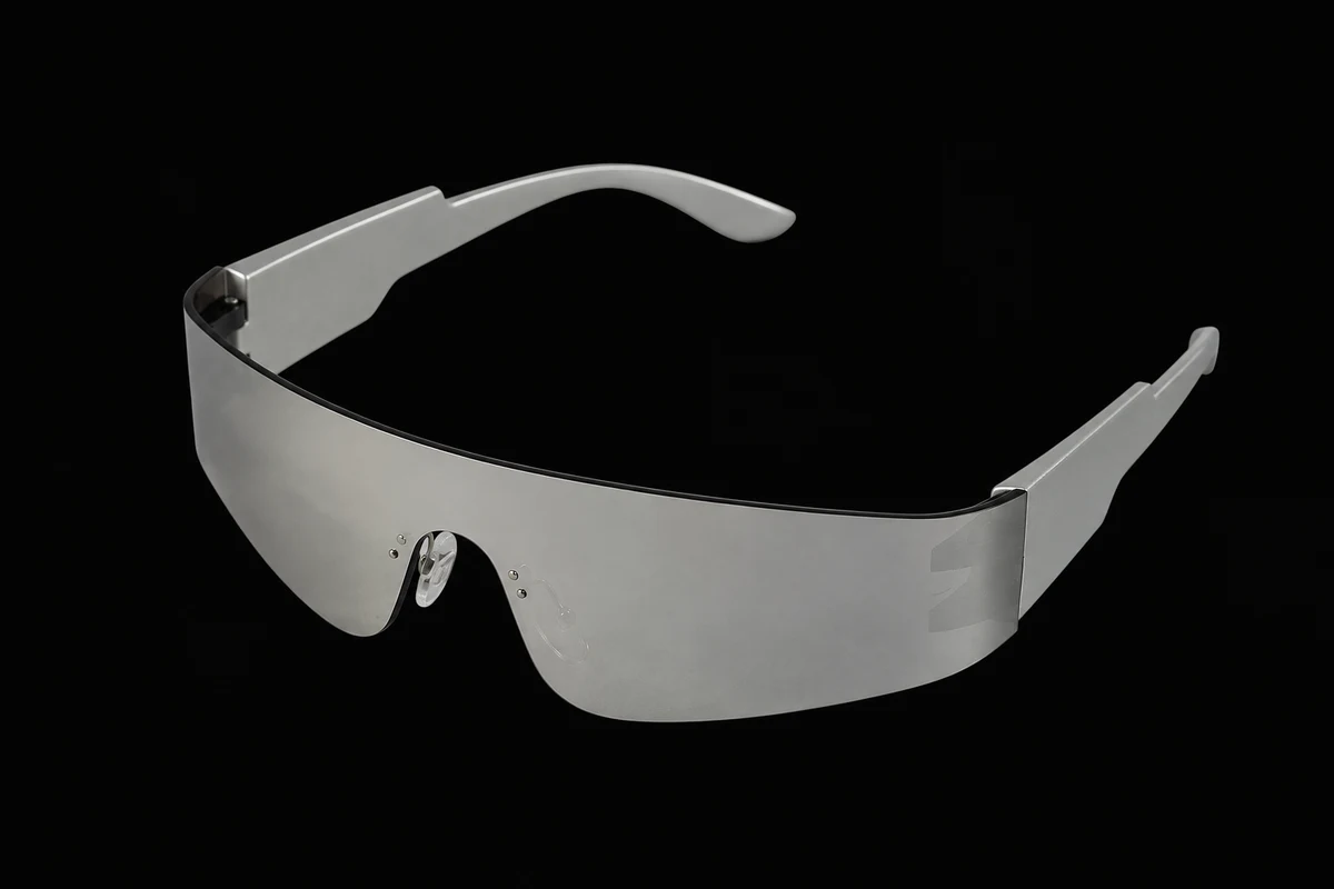 META sunglasses in Silver Mirror
