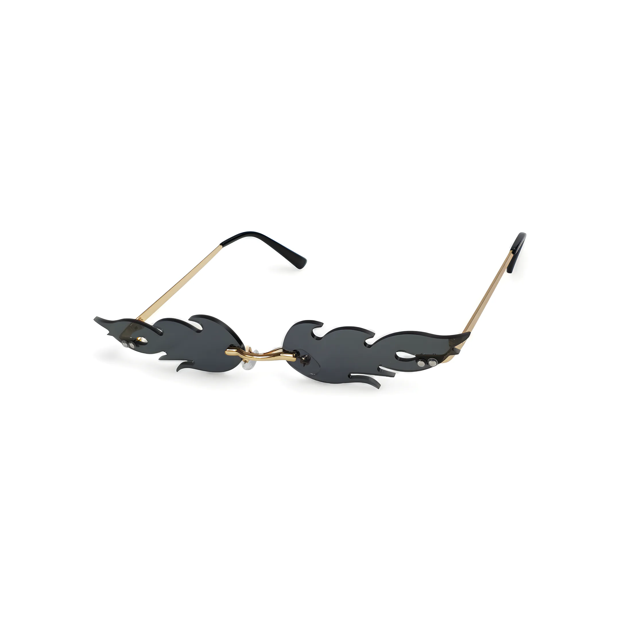 BLAZE Rimless Sunglasses in Black