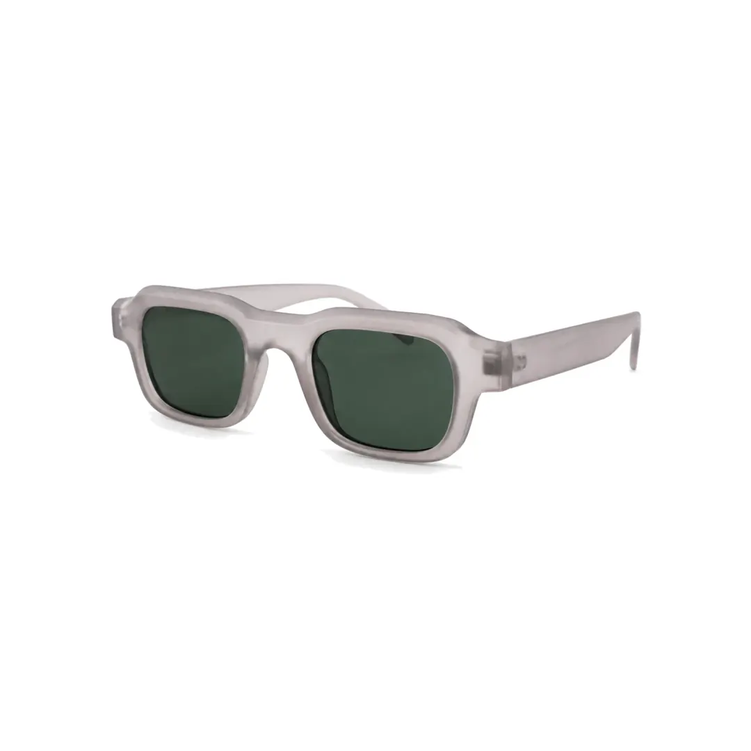The Fog frame worn by the model, shown at an angle