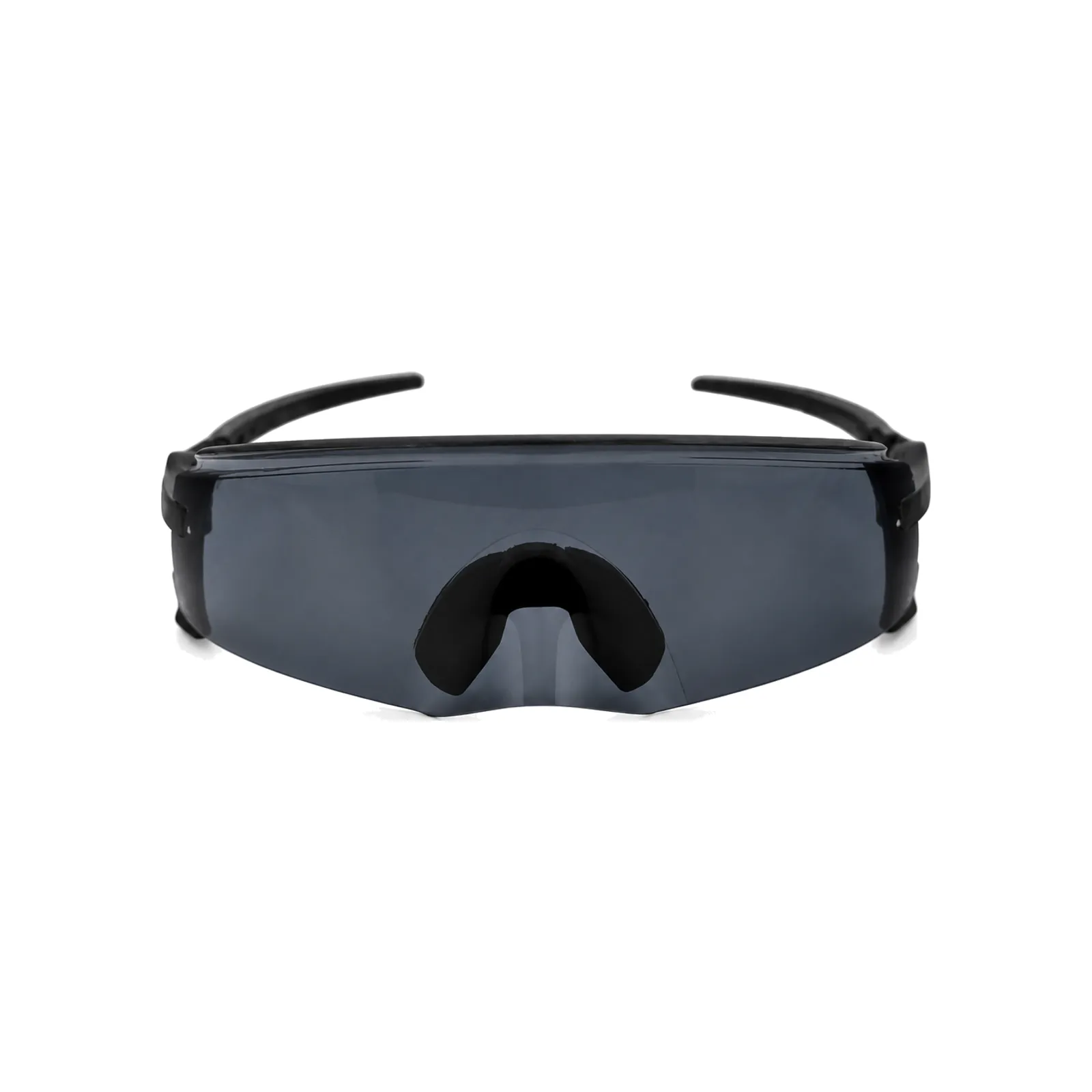 NOVA Rimless Shield Sunglasses in Black