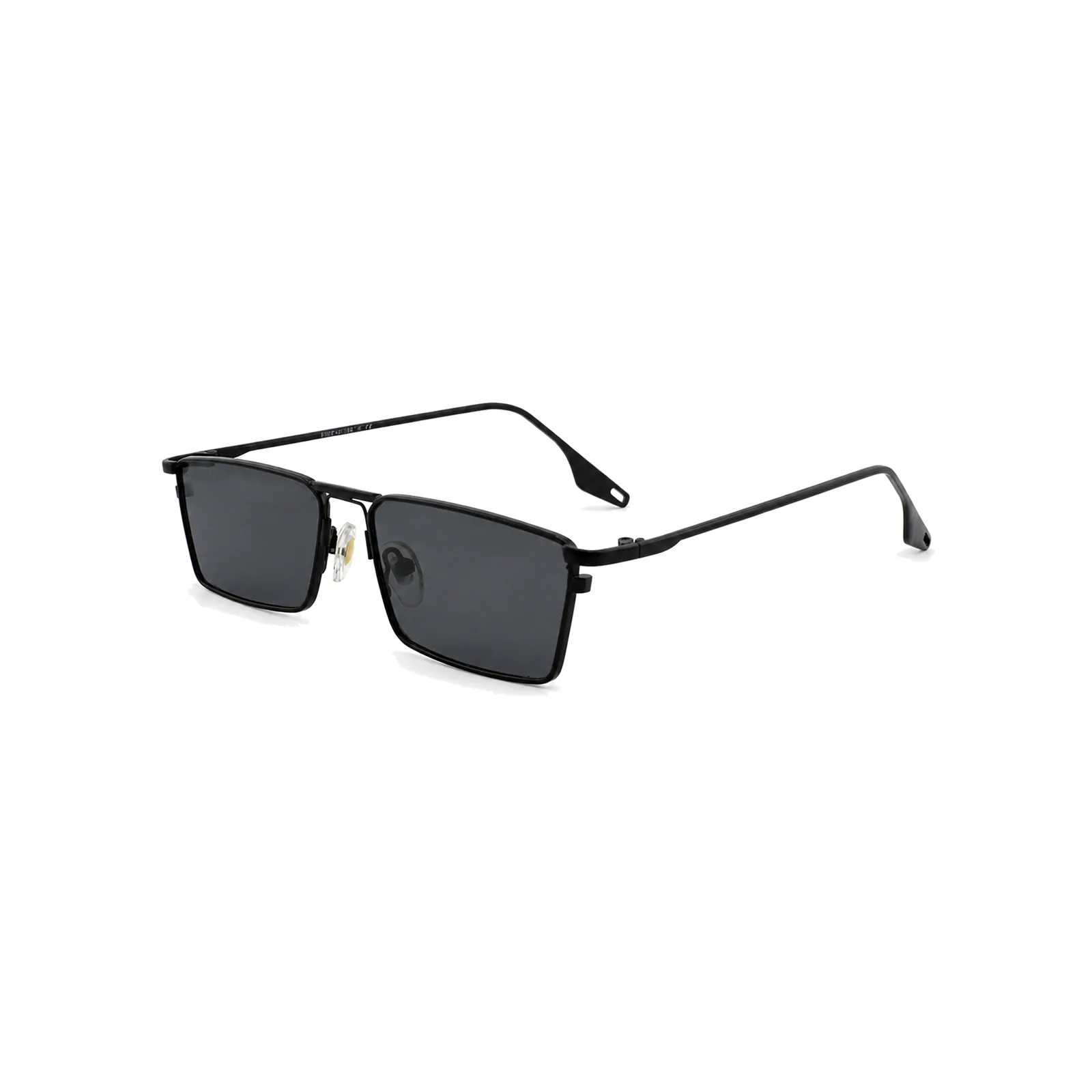 PALM Semi-Rimless Sunglasses in Black On Black
