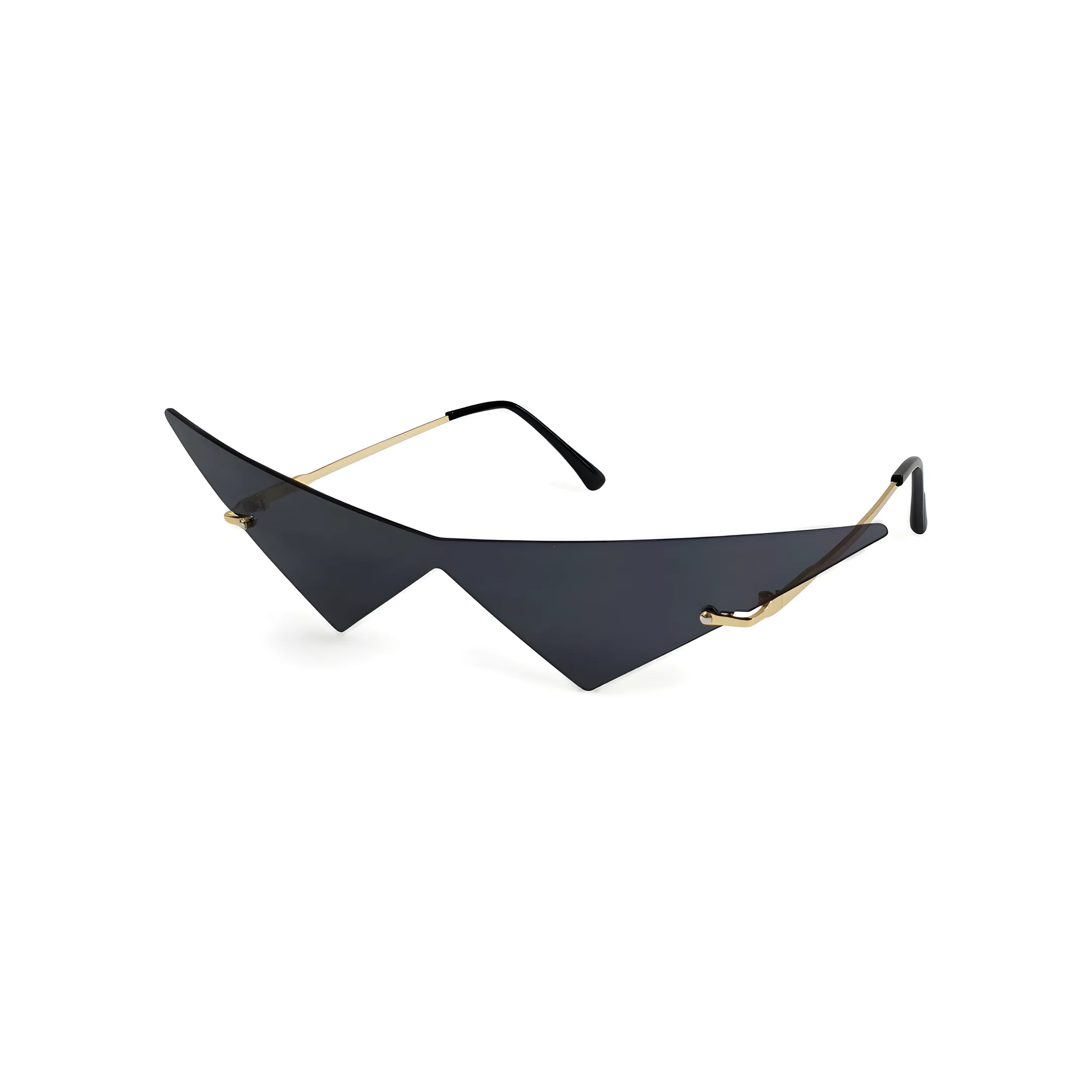 TOKYO Rimless Sunglasses in Black